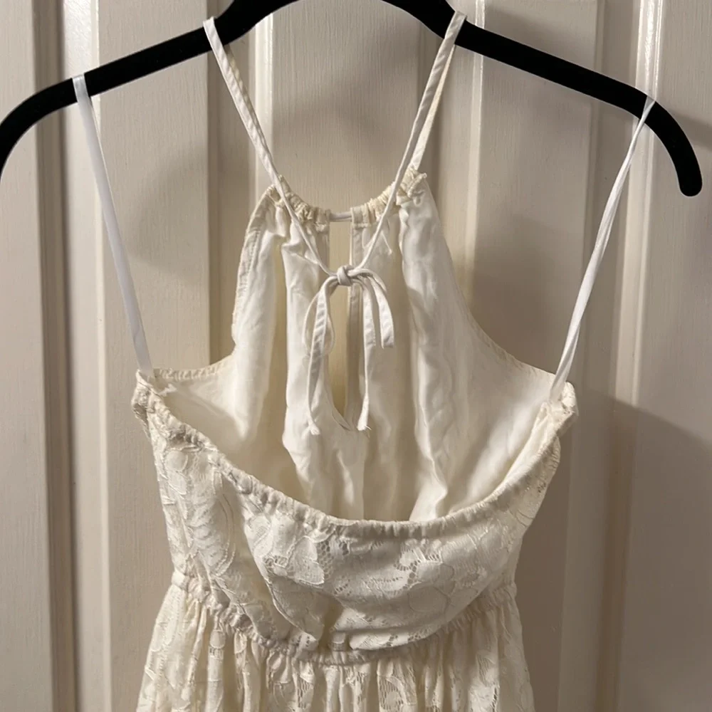 Abercrombie & Fitch lace halter top maxi dress